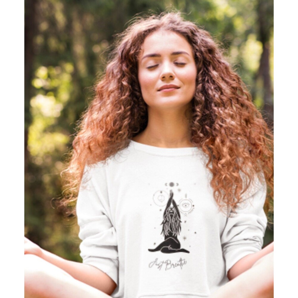Pearl Jam Just Breathe Lyrics Ivory Crewneck Sweatshirt | Size Small